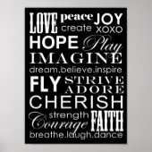 Wörter, mit denen man leben soll poster (Vorne)