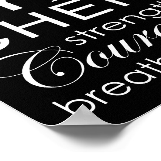 Wörter, mit denen man leben soll poster (Ecke)