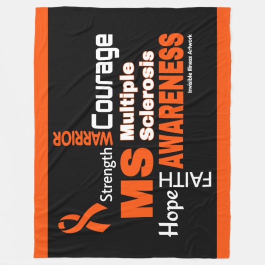 Wörter... MS Fleecedecke (Vorderseite)