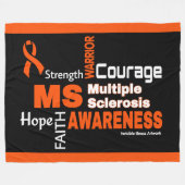 Wörter... MS Fleecedecke (Vorderseite (Horizontal))