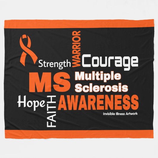 Wörter... MS Fleecedecke (Vorderseite (Horizontal))