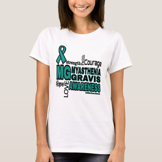 Wörter… Myasthenia Gravis T-Shirt (Vorderseite)