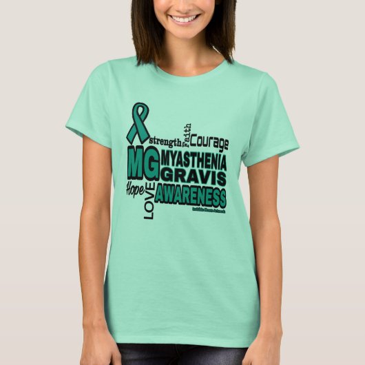 Wörter… Myasthenia Gravis T-Shirt (Vorderseite)