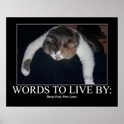 Wörter, nach denen zu leben ist poster (Vorne)