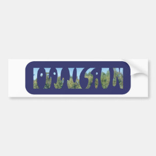 Wörter optisch und Illusion in einer Illustration Autoaufkleber