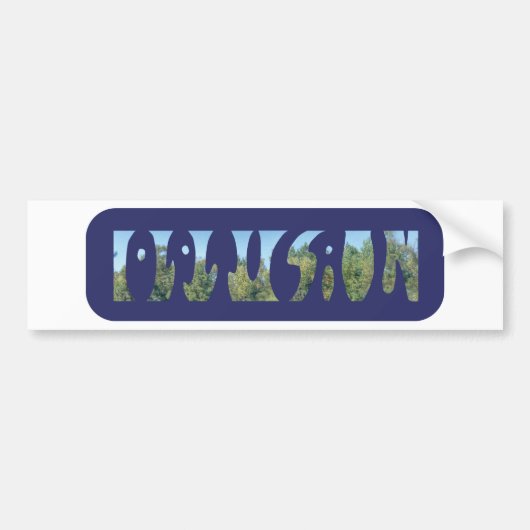 Wörter optisch und Illusion in einer Illustration Autoaufkleber (Vorne)