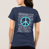 Wörter Pickle Frieden Tri-Blend Shirt (Rückseite)