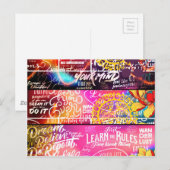 Wörter Postkarte (Vorne/Hinten)