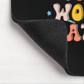 Wörter Problem Retro Pathologe psychische Gesundhe Mousepad (Ecke)