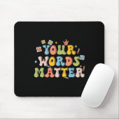 Wörter Problem Retro Pathologe psychische Gesundhe Mousepad (Mit Mouse)
