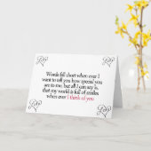 WÖRTER SIND KURZ, UM MEINE LIEBE 25. ANN ZU BESCHR KARTE (Gelbe Blume)