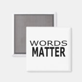 Wörter sind wichtig magnet (Vorderseite/Rückseite)