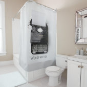 Wörter sind wichtig Schreibmaschine Duschvorhang (Beispiel)