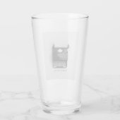 Wörter sind wichtig Schreibmaschine Glas (Rückseite)