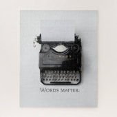 Wörter sind wichtig Schreibmaschine Puzzle (Vertikal)