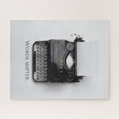 Wörter sind wichtig Schreibmaschine Puzzle (Horizontal)