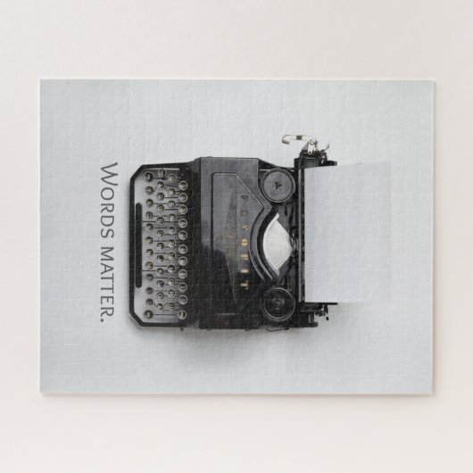 Wörter sind wichtig Schreibmaschine Puzzle (Horizontal)