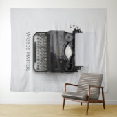 Wörter sind wichtig Schreibmaschine Wandteppich (Beispiel (Horizontal))