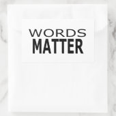 Wörter sind wichtig Sticker (Tasche)