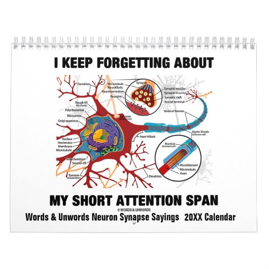 Wörter u. Unwords Neuron-Synapse-Redewendungen Kalender (Titelbild)