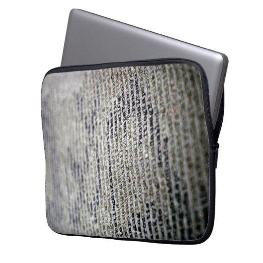 Wörter und Buchstaben Laptopschutzhülle (Vorderseite Links)