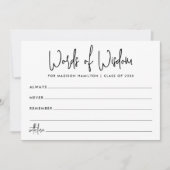 Wörter von Weisheit-Skript-Abschluss-Ratgeber Kart (Vorderseite)