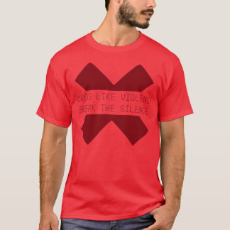 Wörter wie Gewalt bordeauxrot T-Shirt