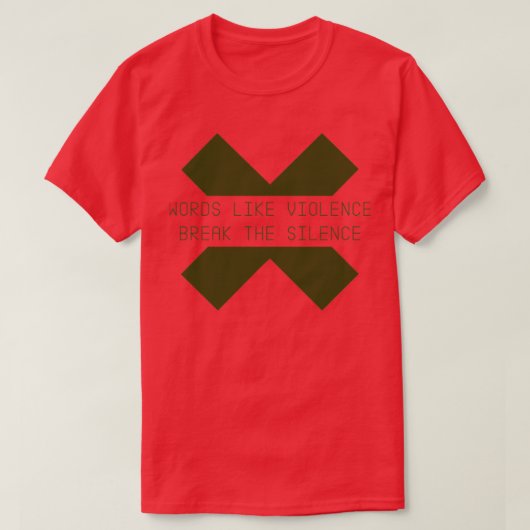 Wörter wie Gewalt grün T-Shirt (Design vorne)