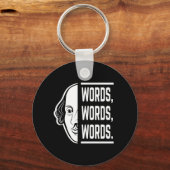 Wörter Worte Shakespeare Zitat Thespian Schlüsselanhänger (Vorderseite)