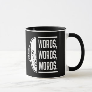 Wörter Worte Shakespeare Zitat Thespian Tasse