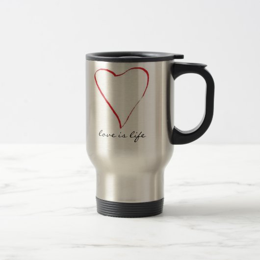 WÖRTER, ZUM DURCH VERSIEGELBARE TASSE ZU LEBEN (Rechts)