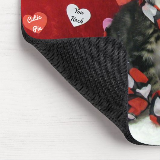 Wörter zur Liebe durch, Bandit the Tabby Kitten Mo Mousepad (Ecke)
