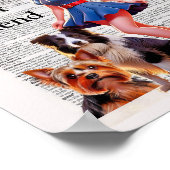 Wörterbuch Art Cartoon Button UP Poster (Ecke)