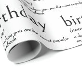 Wörterbuch Bedeutung für den Geburtstag Geschenkpapier (Rolleneckpunkt)