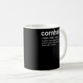 Wörterbuch Definition Cornhole Cornhole Spieler Kaffeetasse (VorderseiteRechts)