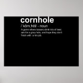 Wörterbuch Definition Cornhole Cornhole Spieler Poster (Vorne)