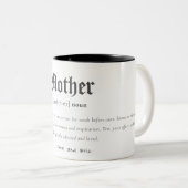 Wörterbuch Definition Personalisiertes Geschenk Zweifarbige Tasse (VorderseiteRechts)