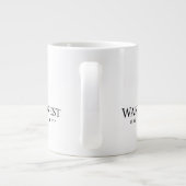 Wörterbuch der Forstuniversität geweckt Jumbo-Tasse (Rückseite)