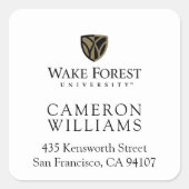 Wörterbuch der Forstuniversität geweckt Quadratischer Aufkleber (Vorderseite)