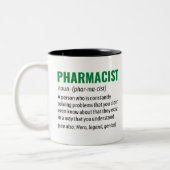 Wörterbuch der Funny Pharmacist Definition, Pharma Zweifarbige Tasse (Links)