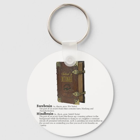 Wörterbuch der Schauspieler - Gehirne Schlüsselanhänger (Vorderseite)