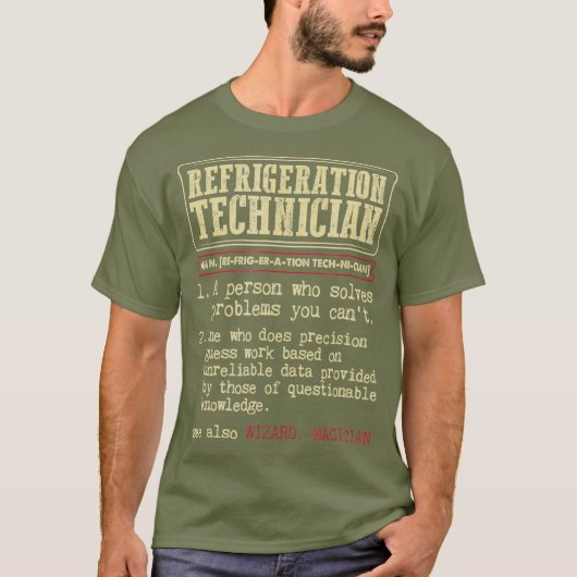Wörterbuch des Kühltechnikers T-Shirt (Vorderseite)