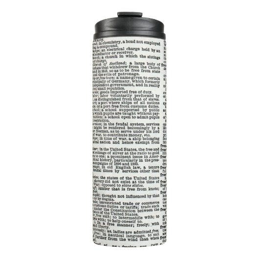 Wörterbuch drucken thermosbecher (Vorderseite)
