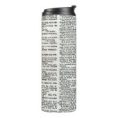 Wörterbuch drucken thermosbecher (Nach links gedreht)