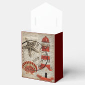 Wörterbuch druckt Art Seashell Leuchtturm Geschenkschachtel (Geöffnet)