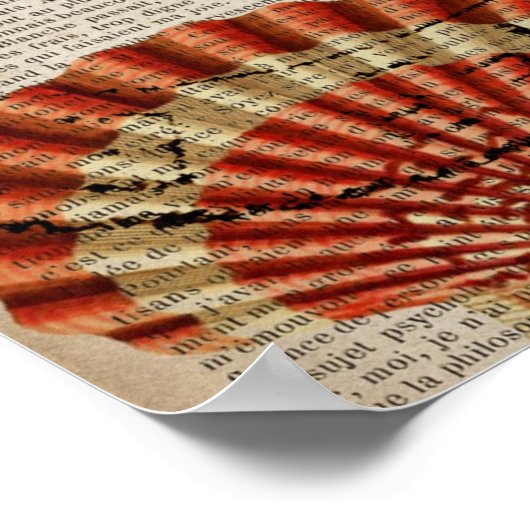 Wörterbuch druckt Art Seashell Leuchtturm Poster (Ecke)