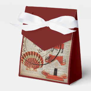 Wörterbuch druckt Kunst Küstenseashellleuchtturm Geschenkschachtel