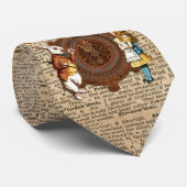 Wörterbuch-Kunst-Krawatte Alices u. des Kaninchens Krawatte (Gerollt)