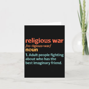 Wörterbuch Sarcastic Definition Religious War Defi Karte