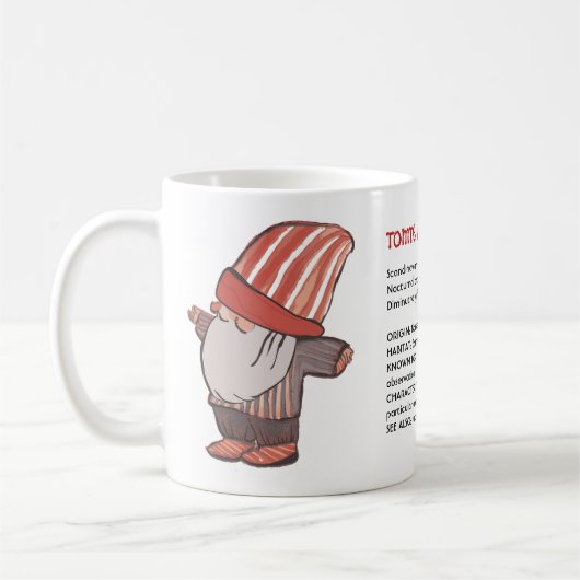 Wörterbuch "Tomte Nisse skandinavisches Haus Spiri Kaffeetasse (Links)